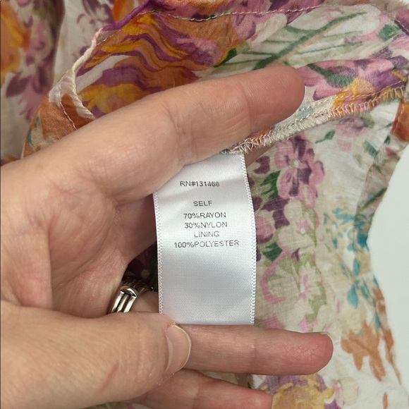 Fate: With Love Orange Floral Dress size M - Picture 6 of 8